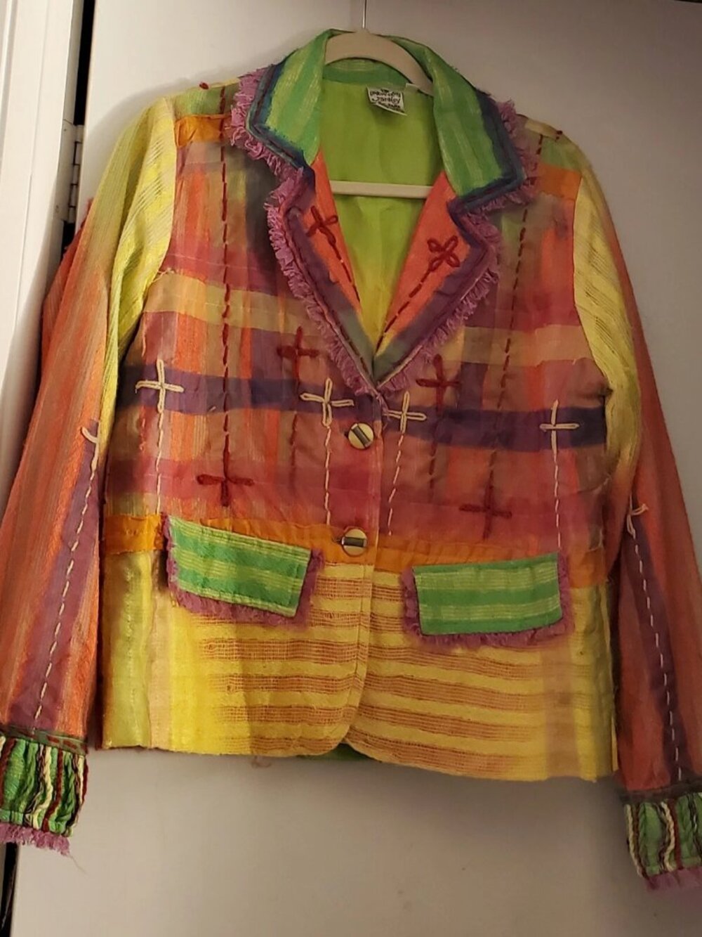 Whimsical Parsley & Sage Artistic Blazer - S - 6/8